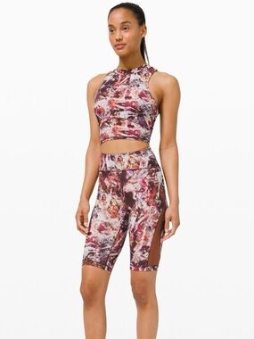 Lululemon Everlux and Mesh Cropped Tank